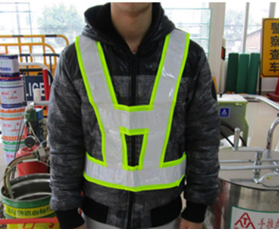 Neon Fluorescent Yellow Durable Reflective Vest Traffic Safety Equipment