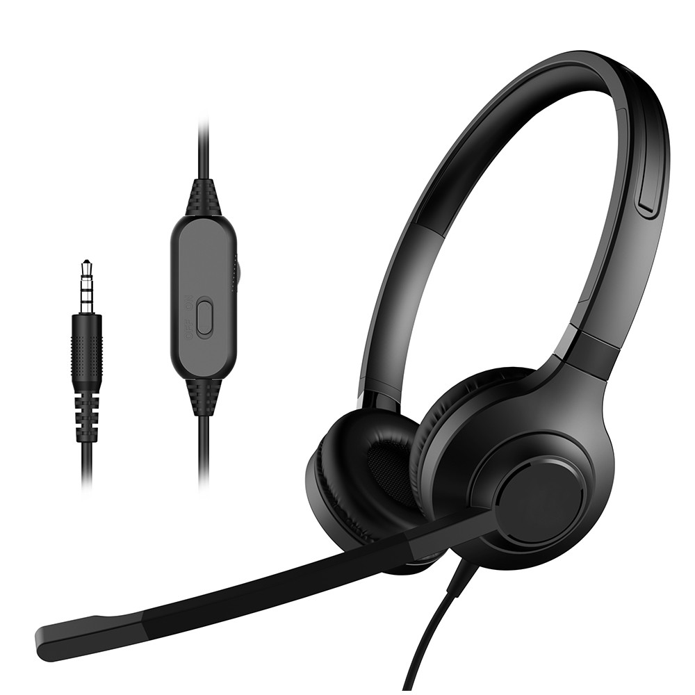 ONIKUMA X17 Over Ear Wired call center Headsets Headphones with Mic RGB Light