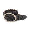 Buy cheap Comfortable Braided Leather Belt Black For Male Casual 3.5cm Width from wholesalers