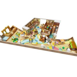 Pirate Ship Indoor Playground with Soft Padded Structure