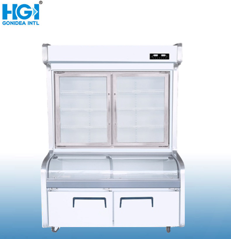 Commercial Refrigerator Vertical Beverage Hotpot Showcase Hcd-2000t