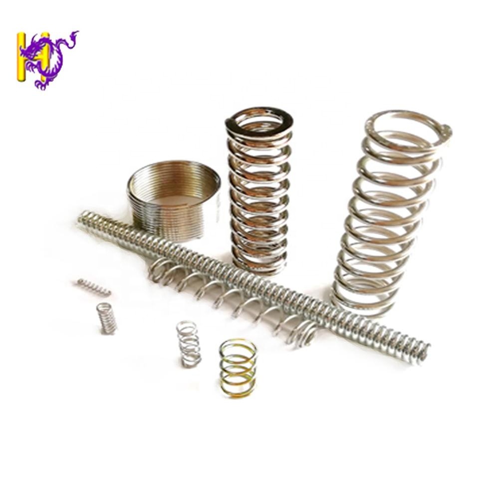 4 Inch Heavy Duty Steel Compression Spring Conical Coil Spring With Ground Square End