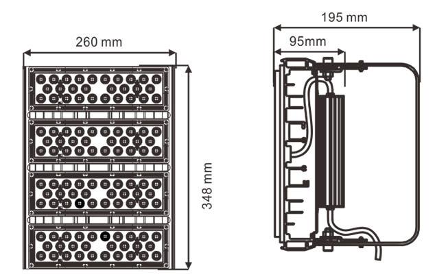 200 Watt Commercial Led Sports Arena Lighting Energy Saving Modular Design