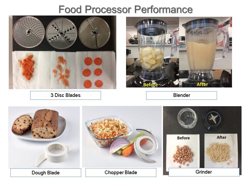 CB GS CE ROHS Certified 3.5L Bowl 8 IN 1 Stainless Steel Food Processor