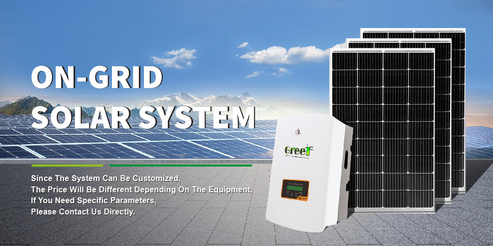 Customizable On Grid Solar System Solar Power System 100-240Vac single phase