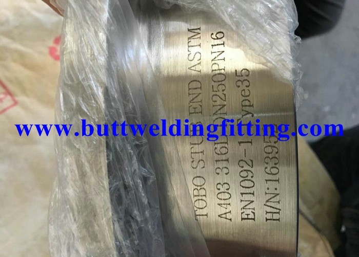 Polished 316L 317L SS Stub End , Cold Formed Lap Joint Stub End