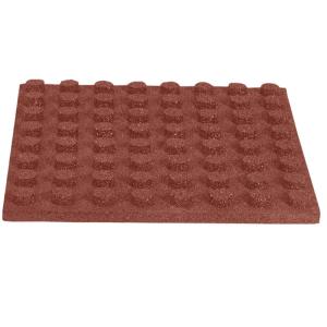 Buy cheap Fall Protection Rubber Horse Stall Tiles 50 X 50cm Thickness 4cm With Drainage Channel product