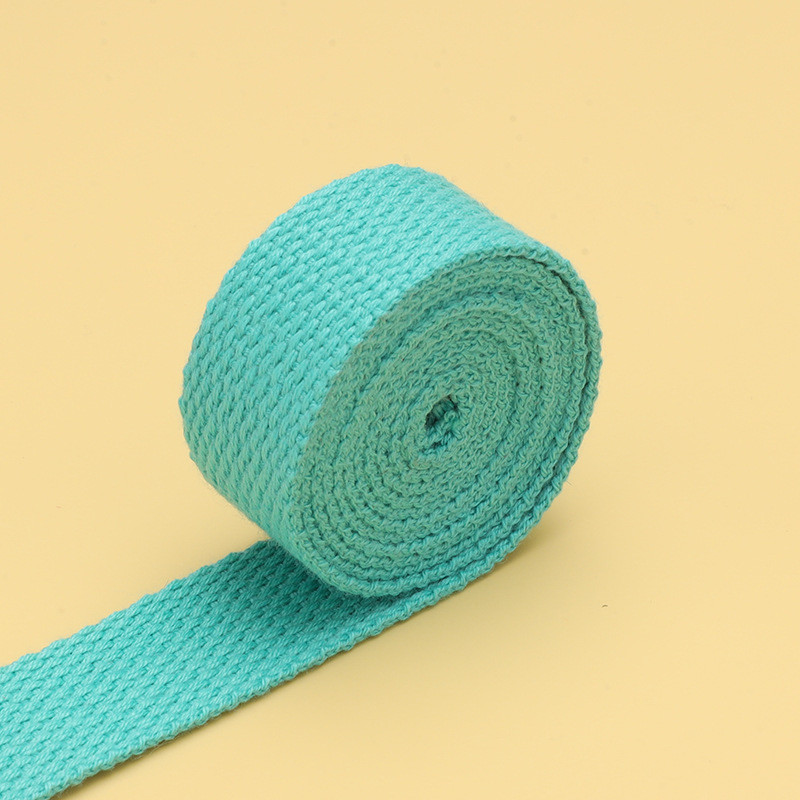 20mm-50mm Thickened Polyester Cotton Webbing School Bag Backpack Handbag Canvas Strap Solid Color Plain Weave Strap