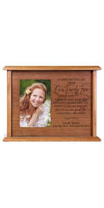 photo frame urn