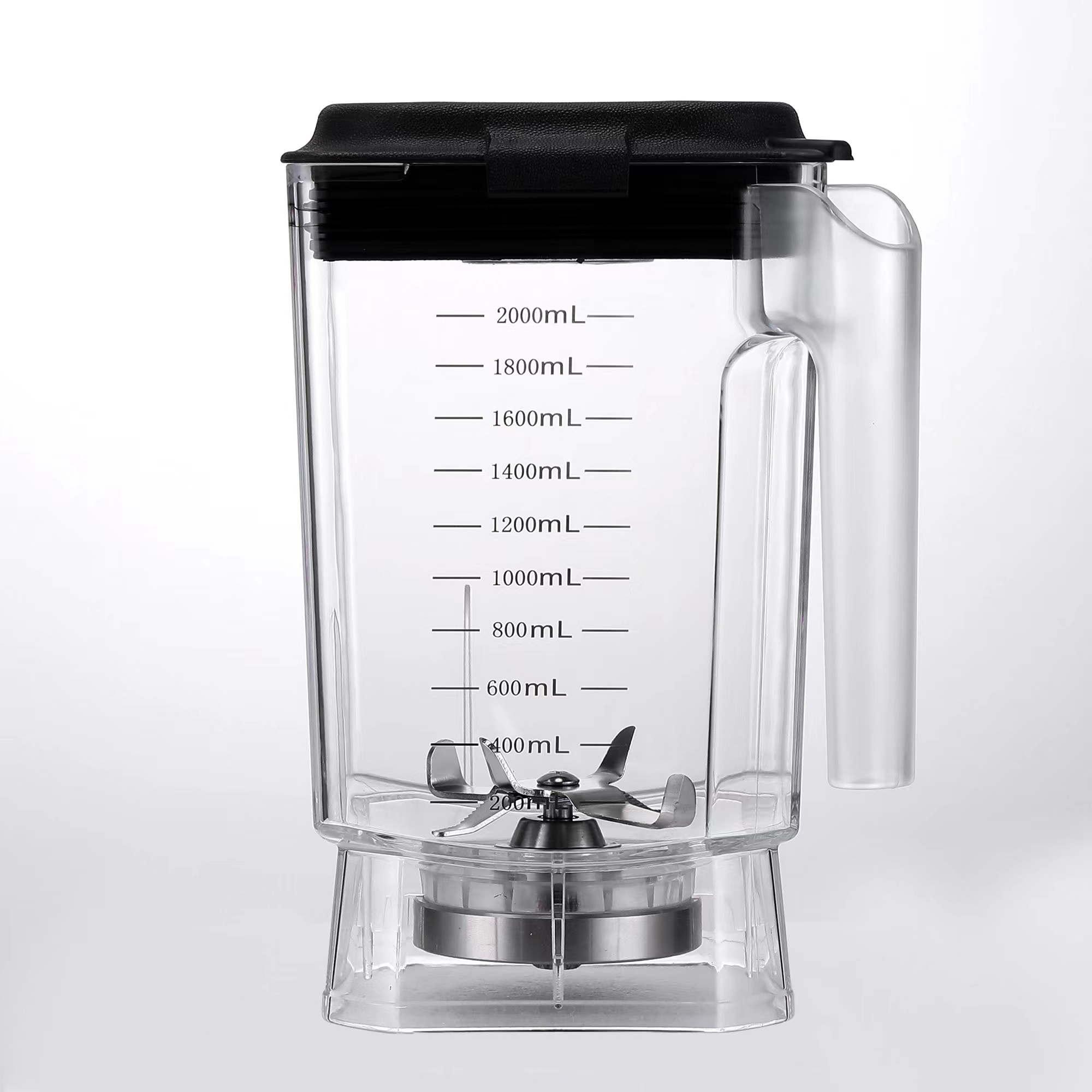 2.0L Commercial Blender with Variable Speed and Unbreakable PC Jar Push Button Controls