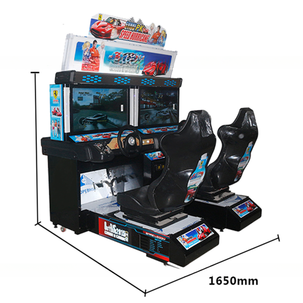 Fun City Amusement Car Racing Game Machine 2 Players 200*180*210CM