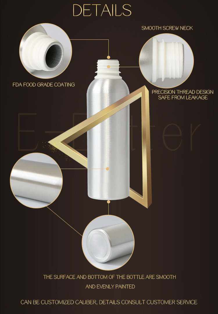 Silver Color Recyclable 550ml Aluminum Beverage Bottle