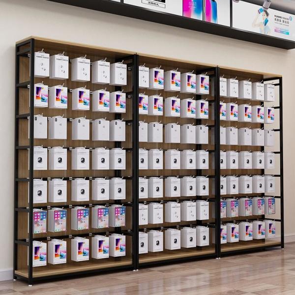 Sock And Mobile Phone Accessories ,Furniture Wood Display Rack Wood Shelves For