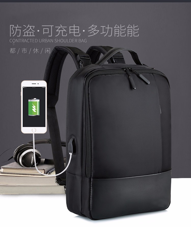 Large capacity travel mochilas crossbody notebook backpack unisex waterproof 15.6'' convertable laptop bag