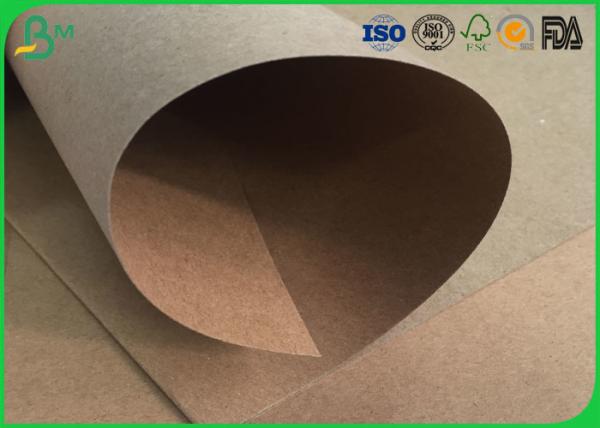 Water Resistant / Waterproof Brown Kraft Paper Roll 200gsm 250gsm For Packaging