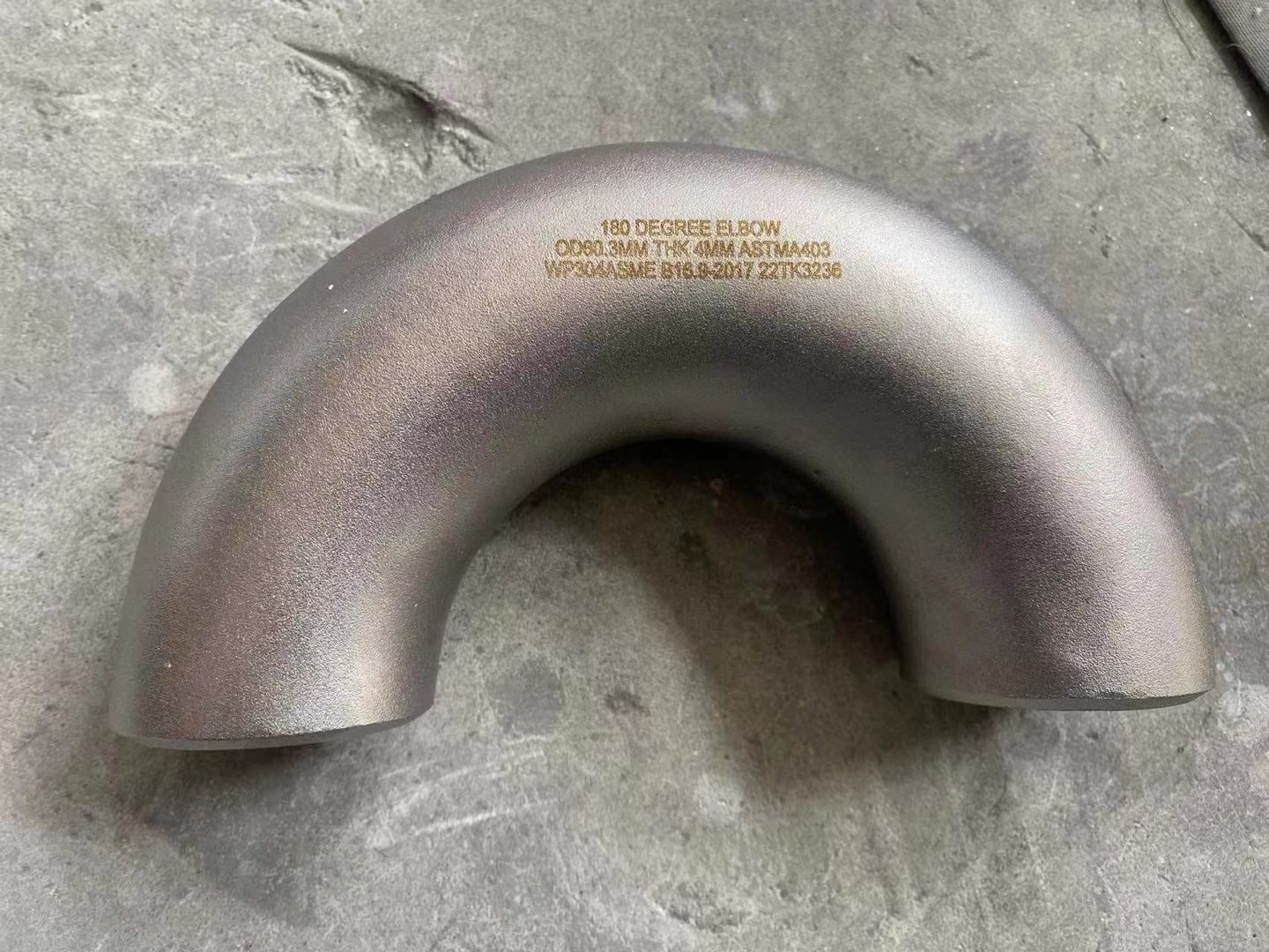 Butt Welding Pipe Fittings Nickel Alloy Steel Elbow 180D Long Radius Bend N08825 ASME B16.9