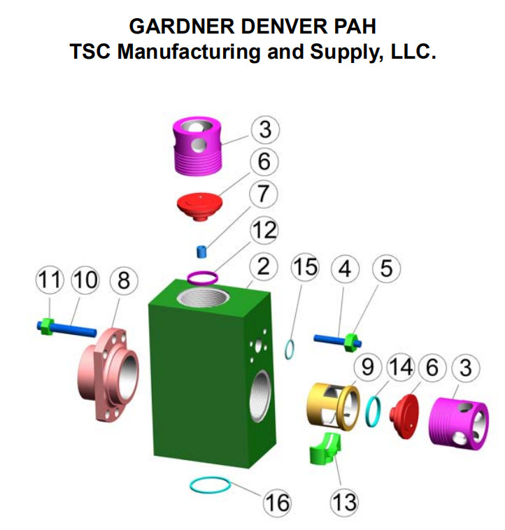 GARDNER DENVER PZ-7 Mud Pump Liners, PZ-8 Zirconia Liner, PZ-9 Ceramic Liner, PZ-10/11 MUD PUMP FLUID END MODULE,