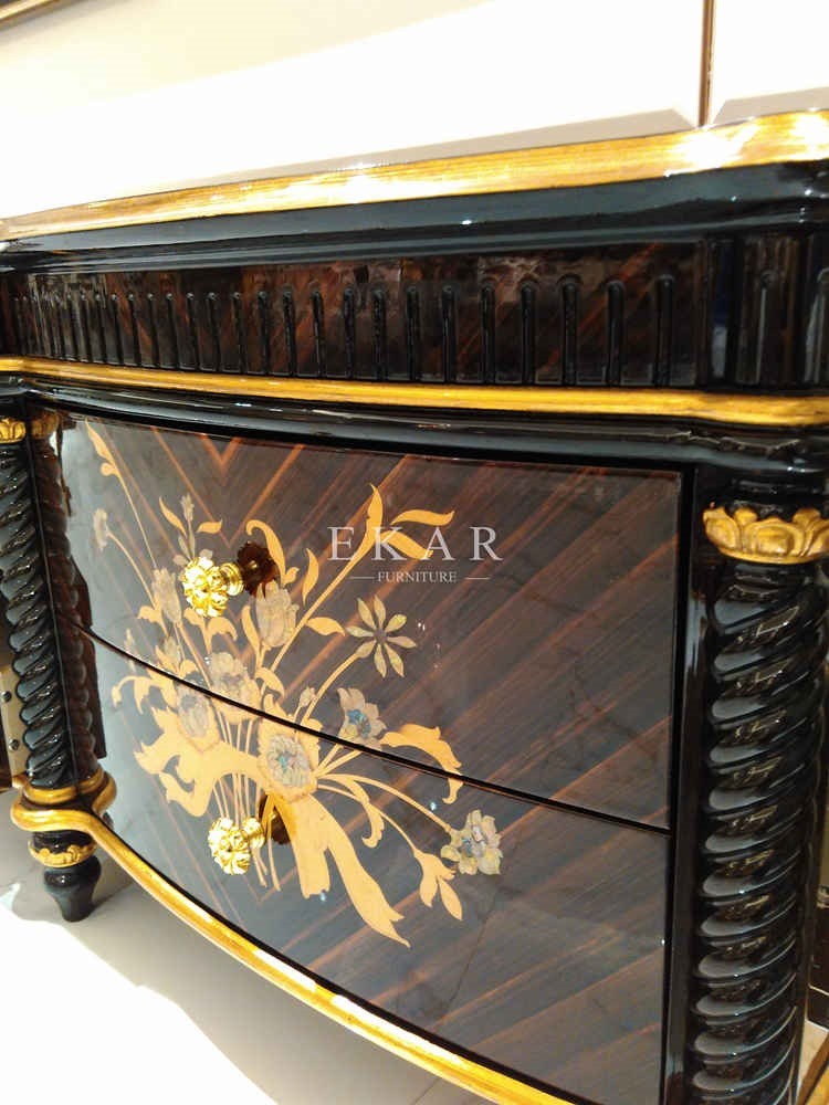 Wall Tv Unit Tv Showcase image Designs Black Lacquer Tv Stand Teak Cd Rack TR-028A