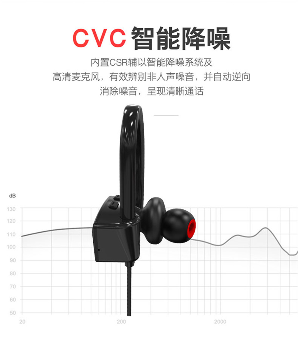 bluetooth headphones waterproof with price microphone haozhida digital tech HZD1805B Bluetooth earphone