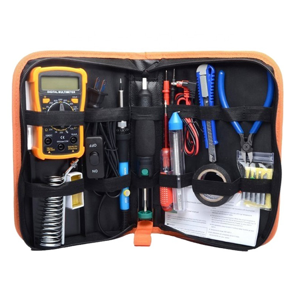 0-480℃ Temperature Adjustable K018 60W Soldering Iron Kit For Welding Green