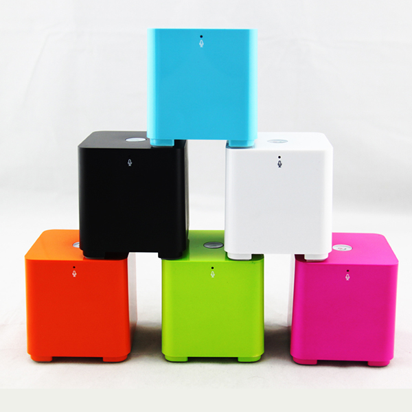 hot selling square shape black color mp3 mini box speaker hands free call mini speaker