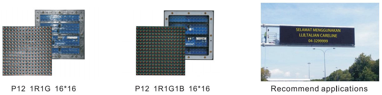 10mm 12mm 16mm 20mm Pixel Pitch Changeable Message Displays variable message sign vms