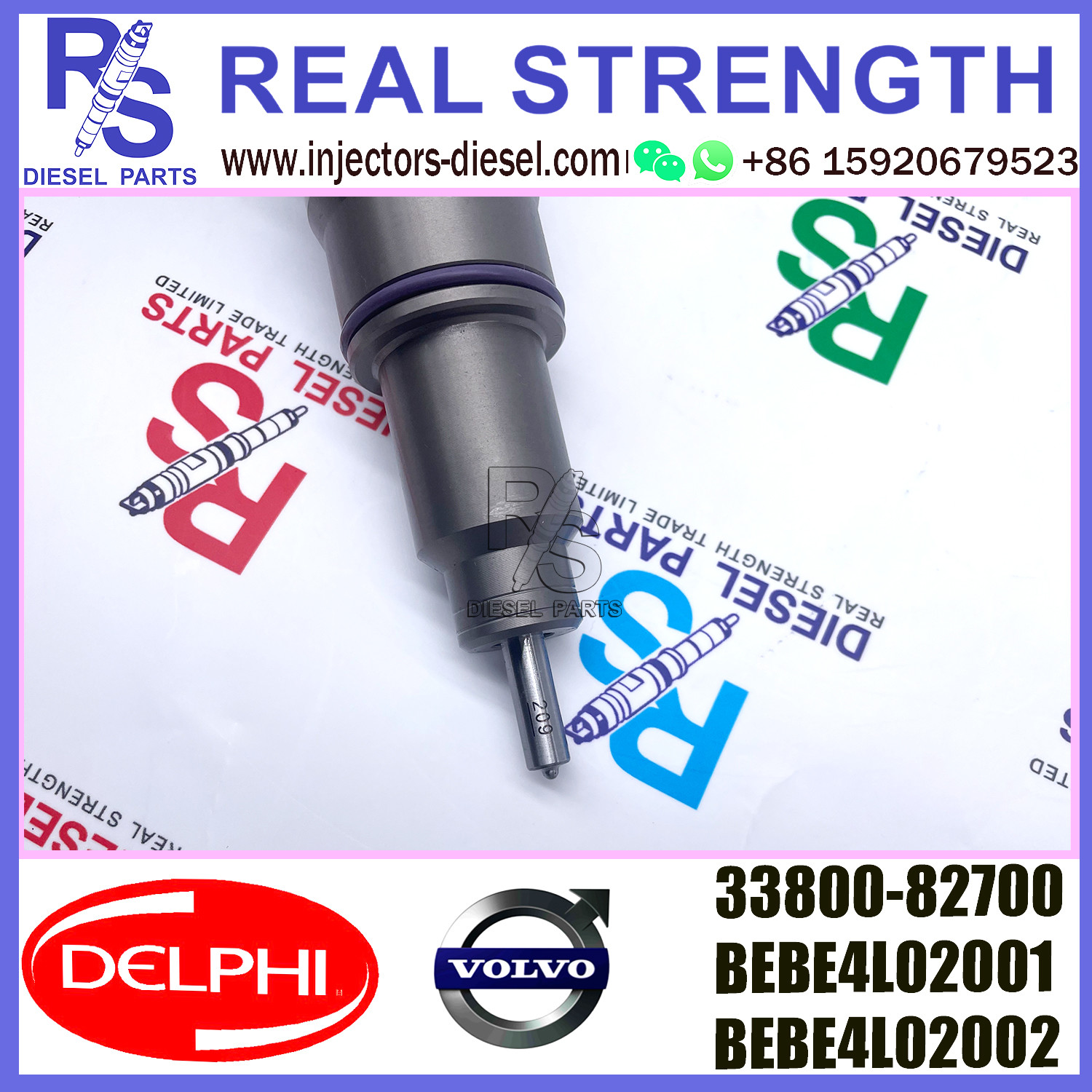 DELPHI injector BEBE4L02001 BEBE4L02002 Diesel pump Injector V-O-L-V E3.5 33800-82700 for HYUNDAI H ENGINE