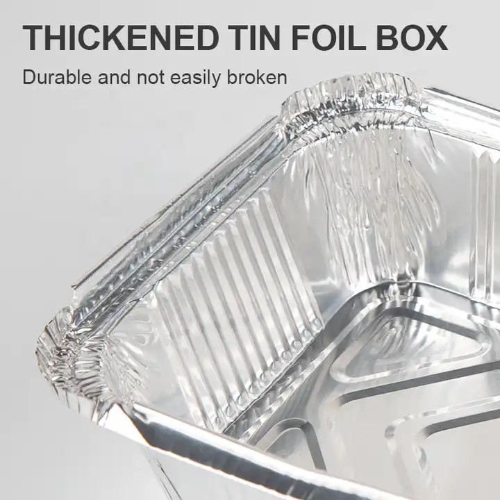 10x13 Inch Half Size Deep Takeaway Rectangular Aluminum Foil Pan
