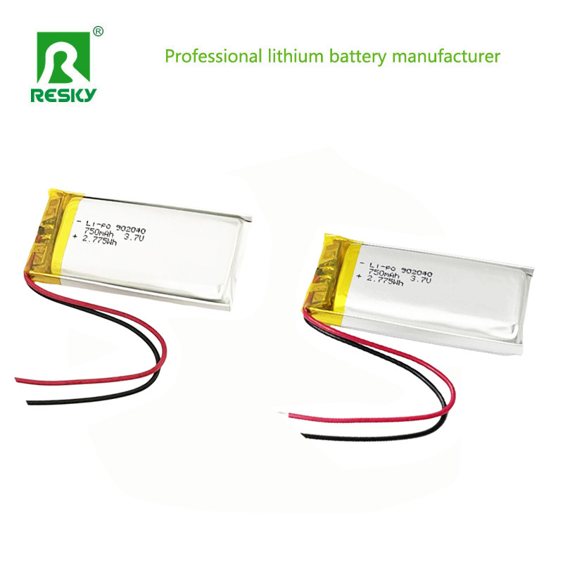 GPS Lithium Polymer Battery Pack 902040 700mAh 750mAh 3.7V 7.4V Lipo Batteries