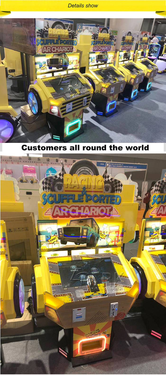 AR Chariot Touch - Screen Arcade Racing Simulator / Video Lottery Game Machine