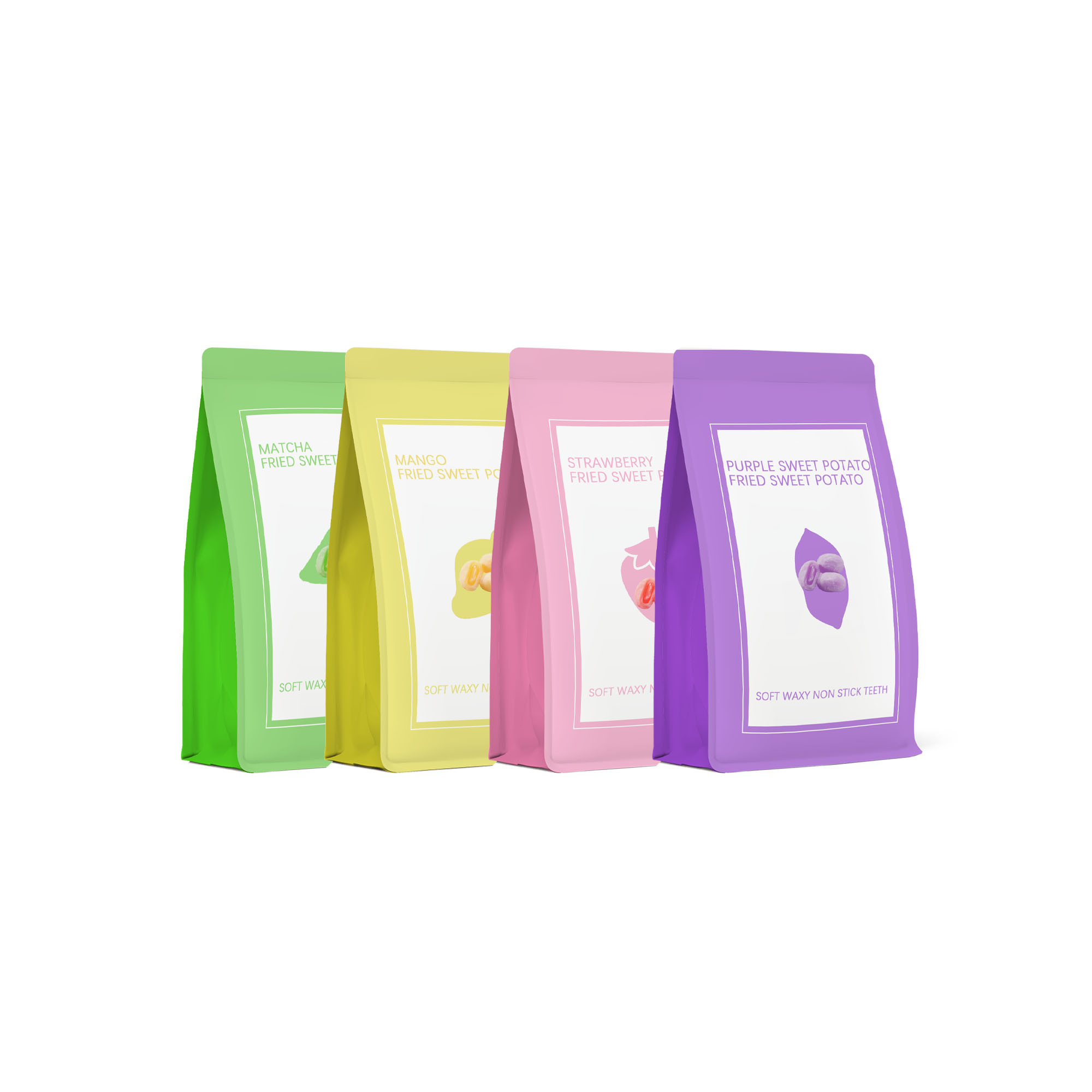 Sweet Candy Fried Chewy Recyclable Packaging Bags 100g Eco Friendly