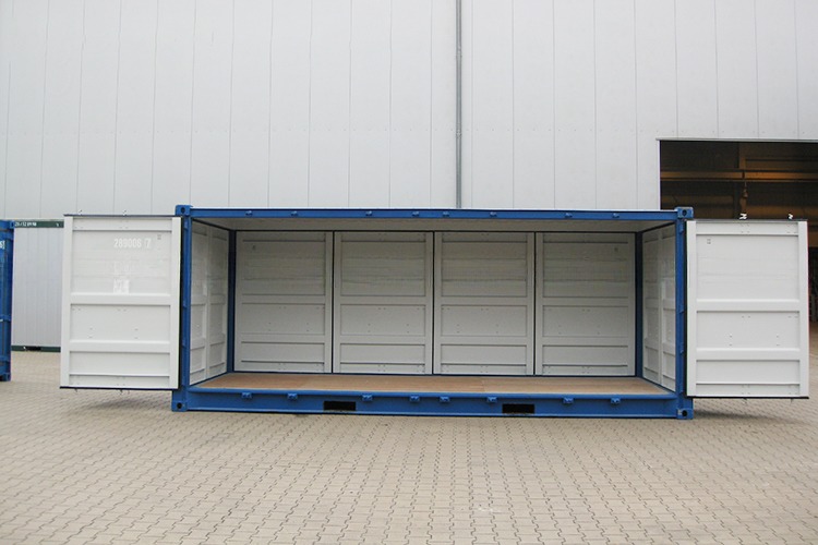 Convenient Cargo Handling 20ft Fully Side Opening Dry Shipping Container with Open Side Door and Steel Floor