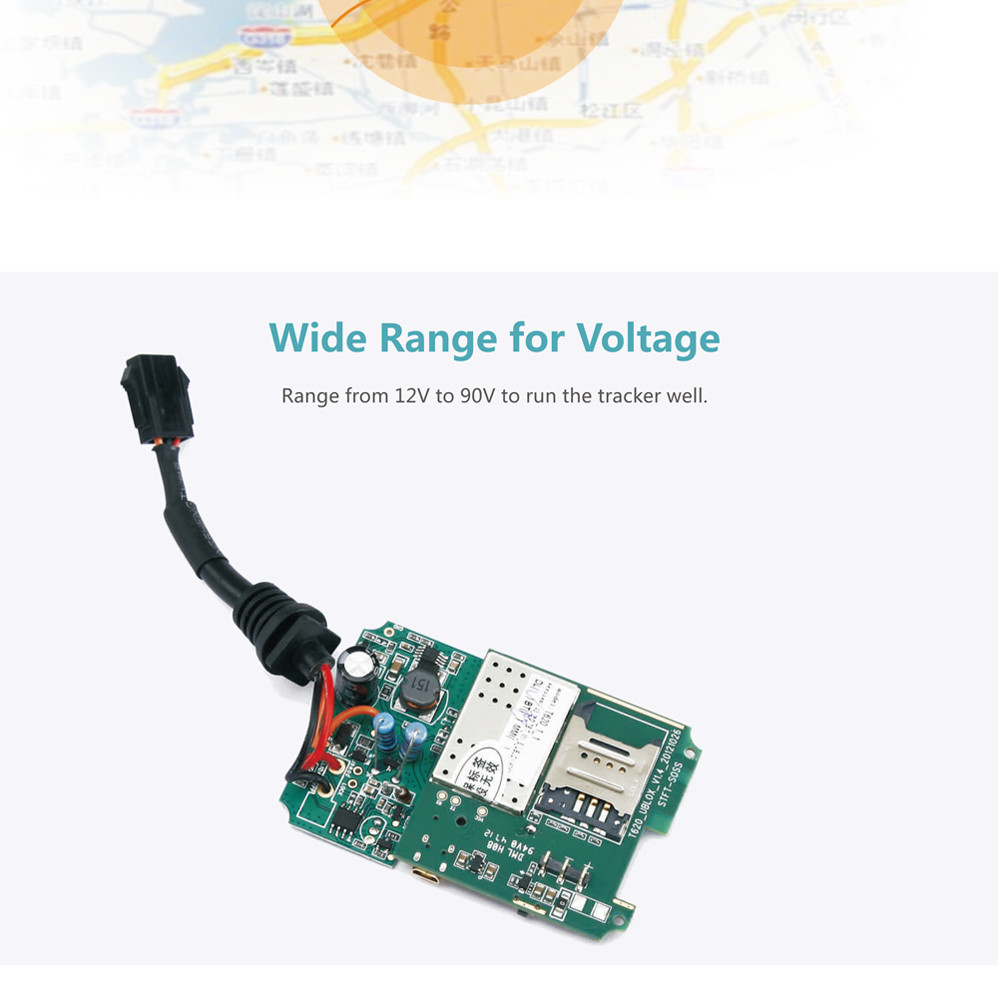 IP65 Waterproof UBLOX - 7020 GPS Tracker With ACC Detection For Electrical Bicycle