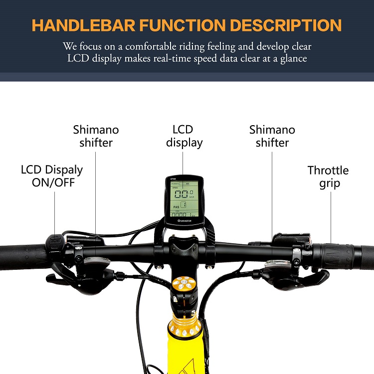 LANKELEISI 1000w Fat Tire Ebike 26 Inch With 48V 13AH Panasonic Battery
