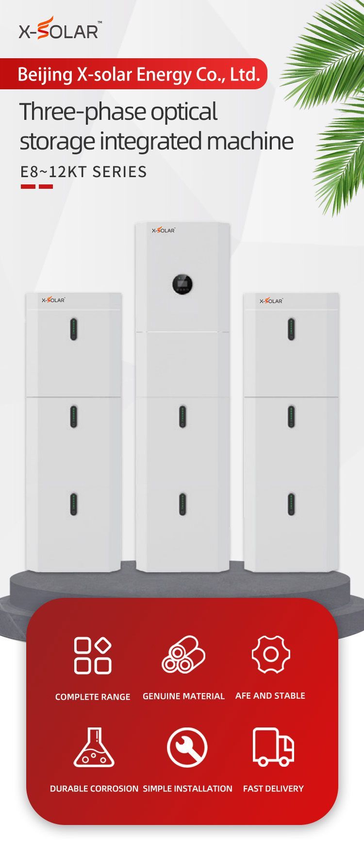Domastic Home Use Three Phase Inverter and Battery Together Fo Solar Panel