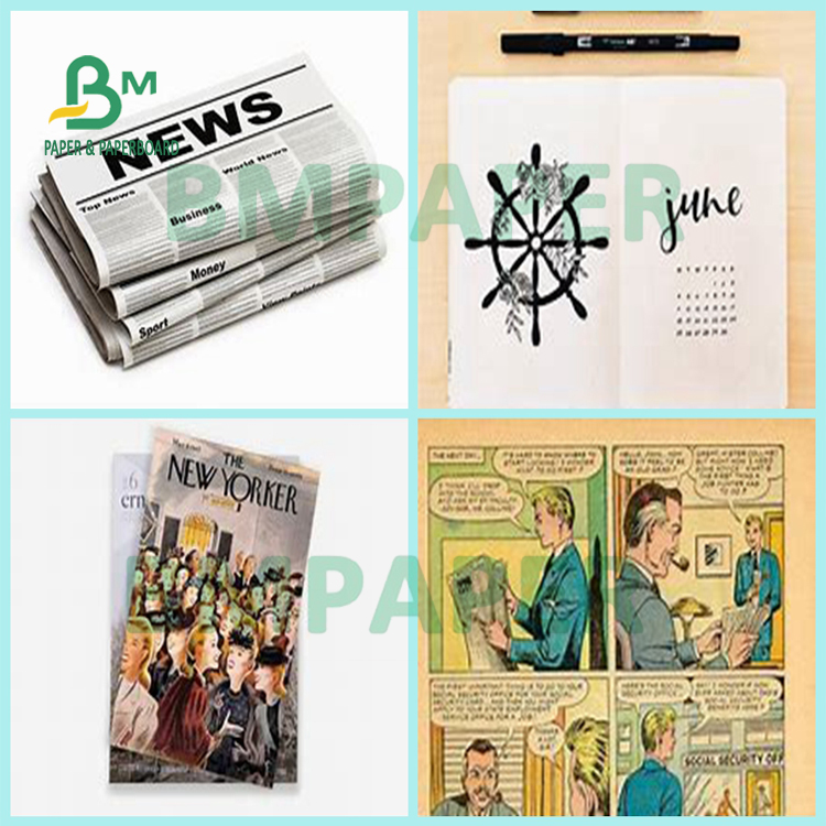 Waterproof Good Printing Effect Newsprint Paper Sheets For Magazines