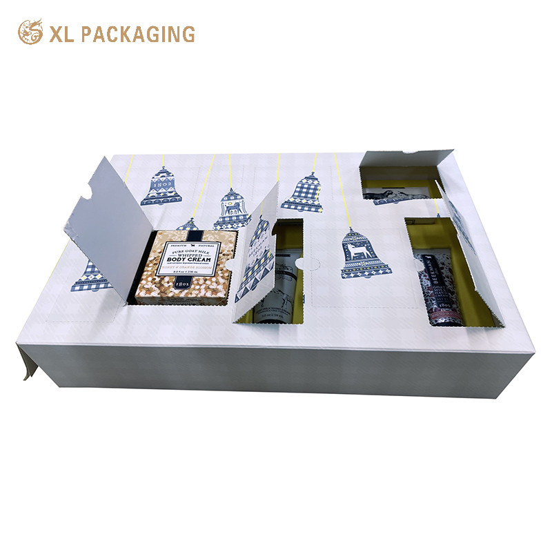 Cosmetic Paper Advent Calendar Box Skin Care Lipstick Essential Oil Ramadan Countdown Box