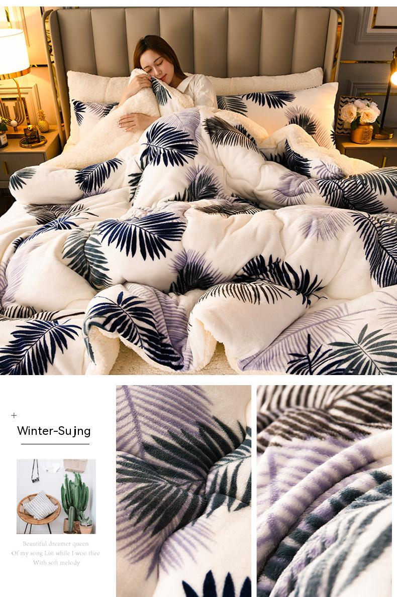Hotel Bed Multi Colors Custom Quilt Comforter Polyester Blend Microfiber Quilt Queen Size