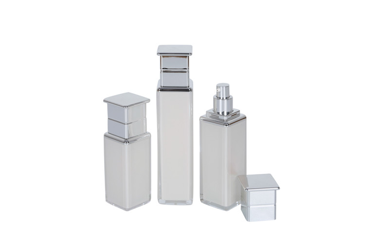 100ml Square Lotion Pump Bottle 10g Lip Cream Jar Cosmetic Packaging For Skincare