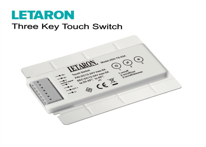 3 Keys Touch Sensor Switch For Mirror TUV Certificated 5000mA