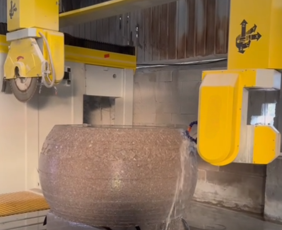 6 Axis Stone Carving Machine CNC Stone Machining Center For Kitchentop Countertops