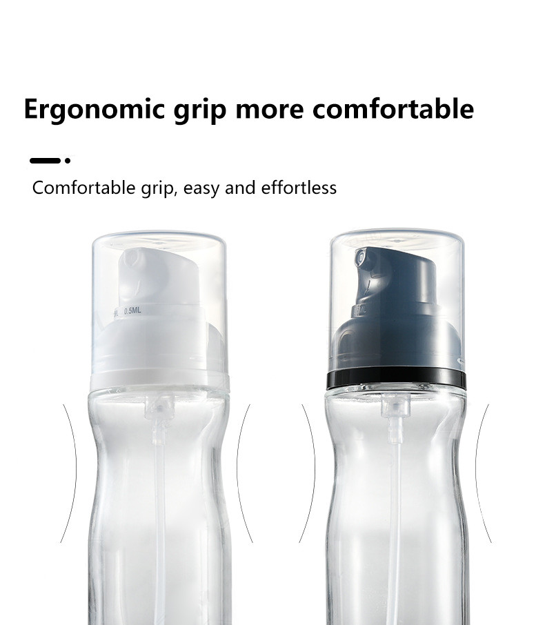 200ml Capacity Glass Cooking Oil Spray Bottle Heavy Material Nonspill