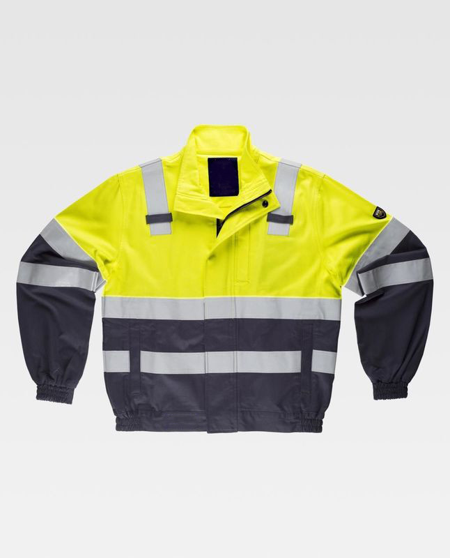 High Visibility Safety Work Clothes with Big side patch pockets Anti Shrink
