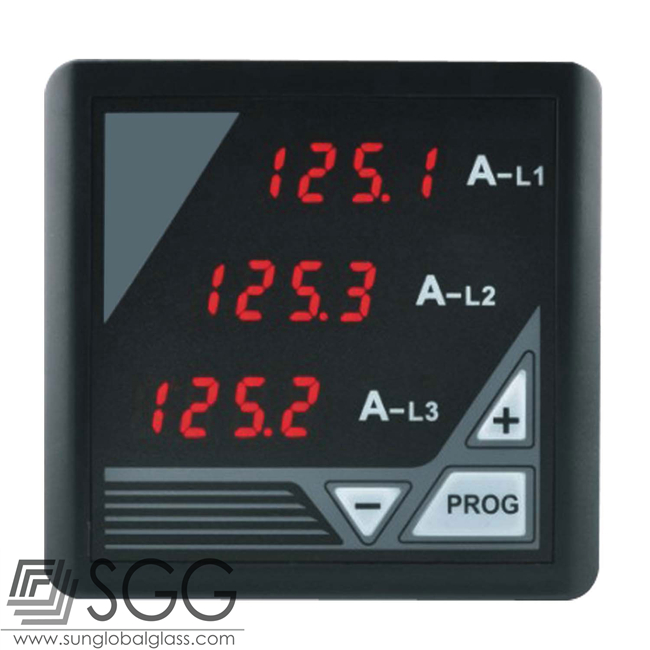 ammeter glass cover cutting by CNC Machine Tolerance control 0.1-0.3mm by customized desig
