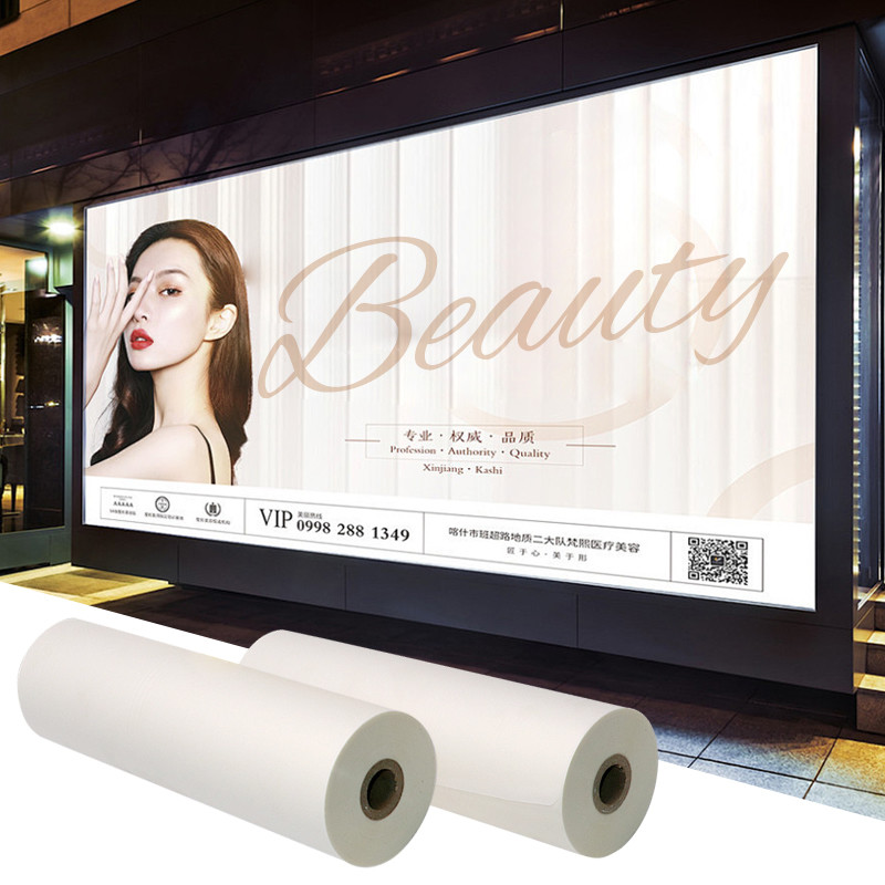 Factory Sale 210 Micron Inkjet Printing Backlit Matte PET Film Rolls For Light Box/Poster Banner