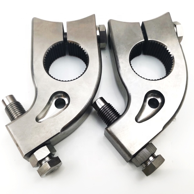 Silver Year Universal Torsion Arm Stop Natural Titanium 1-3/4 in Split for Sprint Car Torsion Bar Parts Universal Fitment