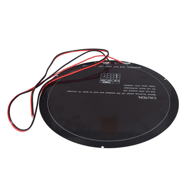 MK3 Aluminum Substrate 3D Printer Heatbed 240mm Round With Welding Wire