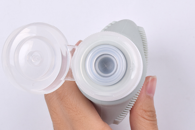 OEM Grey Silicone Cleansing Brush Face Silicone Scrubber Electric