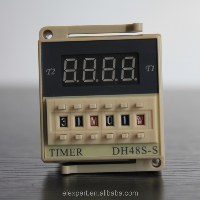 DH48S-S high quality AC 220V repeat cycle SPDT time relay with socket DH48S series 220VAC delay timer with base