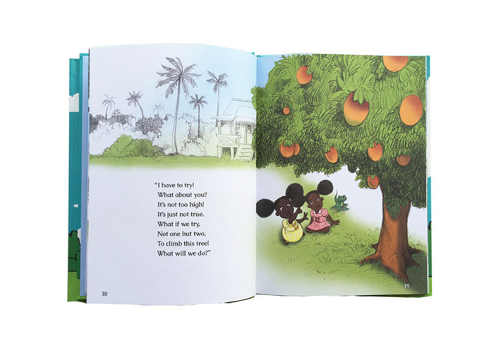 Professional Coloring Book Printing , Hardback Children'S Books Sewing Binding